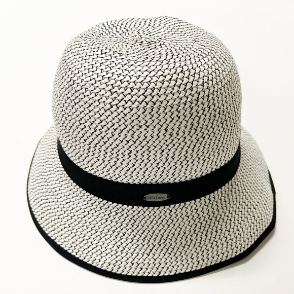 Wallaroo Ivory Black Darby Cloche SPF 50+ Classic Vintage Inspired Sun Hat - Picture 6 of 6